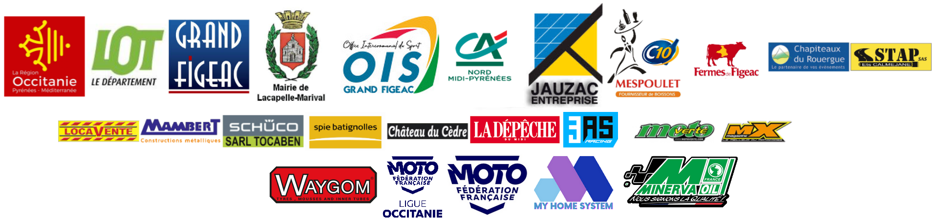 Logos des partenaires